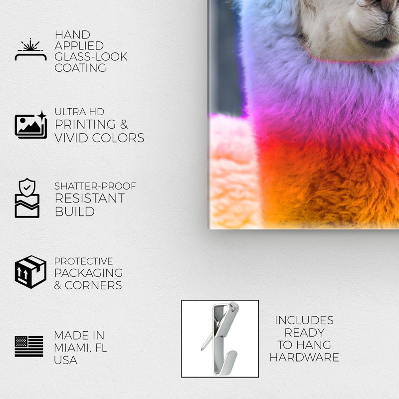 Rainbow Alpaca Print