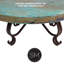 Luxurious Wrought Iron Coffee Table embellished with a 48” Round Oxidized Copper Top