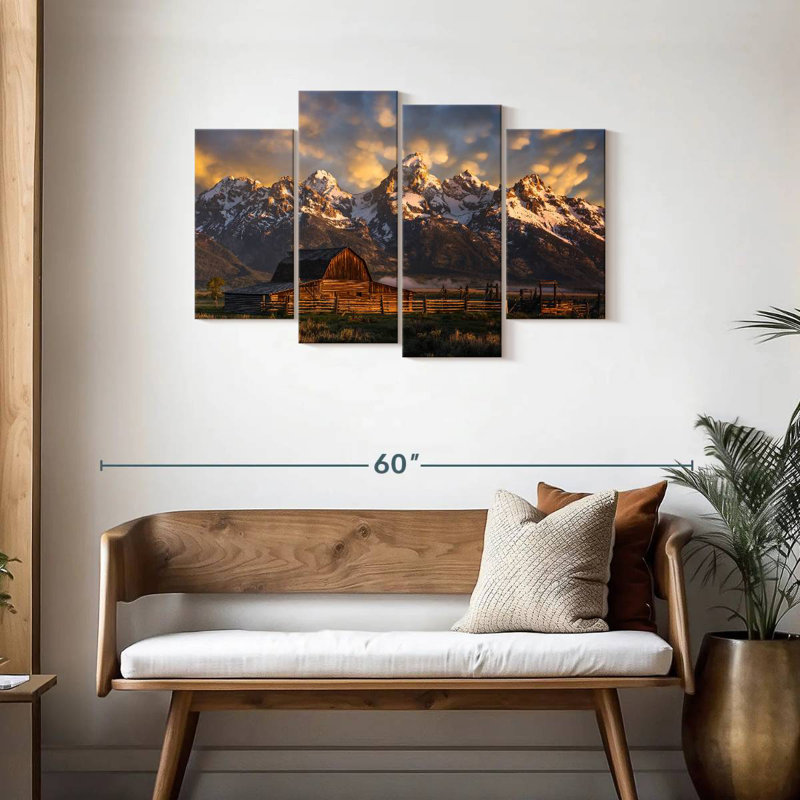 Mormon Row Barn, 27" H x 43" W
