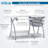 56.75 x 23.75 Foldable Split Top Table-37244116-37244115