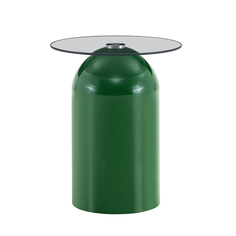 Small Coffee Table, Clear / Green