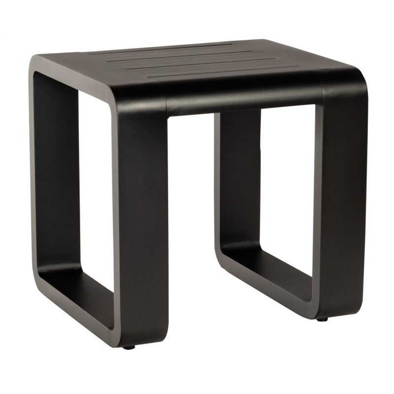 Vale Outdoor Square Side Table, Weathered White