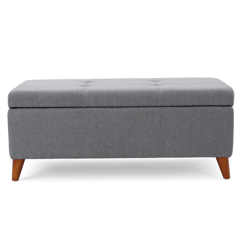 Tallu Upholstered Ottoman, Gray