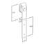 Quincaillerie de porte de grange coulissante simple pliante miniature (porte non incluse)-87688725-87688723