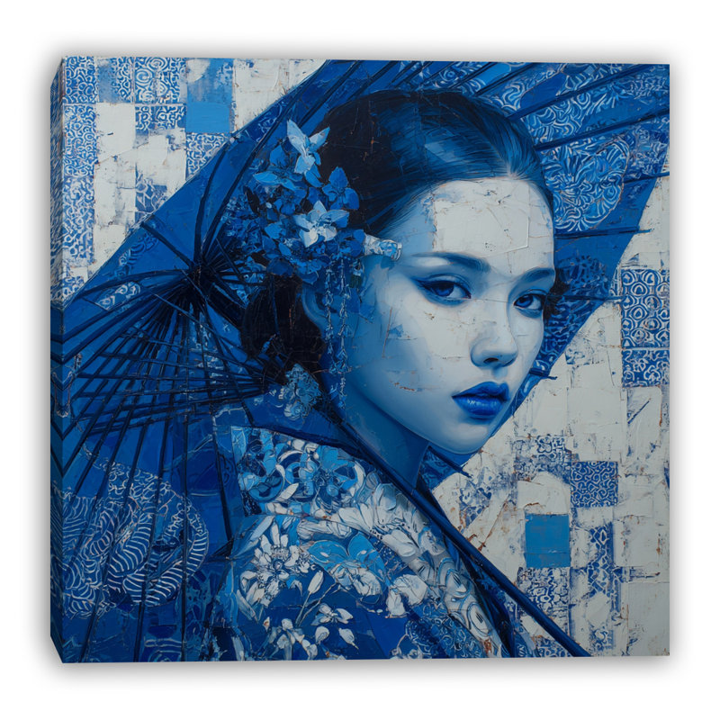 Art mural sur toile Wisteria Whisper, L 20 po x H 20 po x P 1,5 po