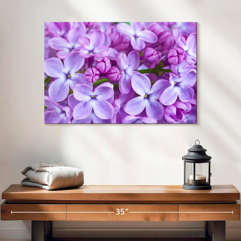 Fleurs de lilas Harnek, H 16 po x l 24 po