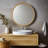 Wood Round Wall Mirror for Bathroom Bedroom Vanity Home Decoration-1011608375-1013173690