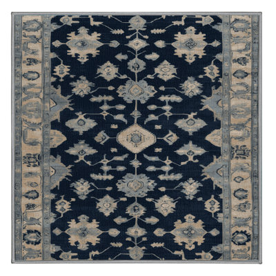 Machine Washable Overdyed Gray Area Rug