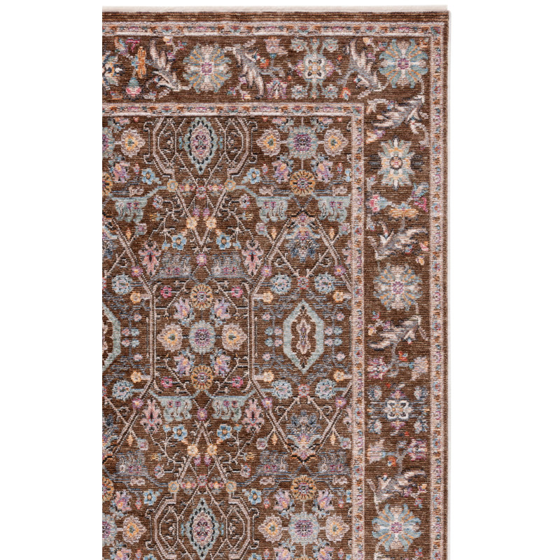 Tapis 242 brun / bleu, Rectangle 2 pi 2 po x 4 pi