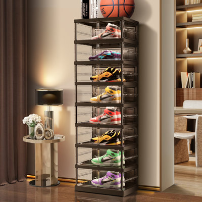 Armoire de rangement pour chaussures 16 paires