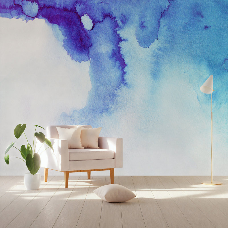 Peel & Stick Abstract Wall Mural, 8.17' L x 12.5' W