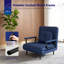 Canapé-lit pliant convertible 3-en-1 - Dossier réglable à 5 positions avec coussin, canapé-lit compact pour salon / chambre à coucher / bureau-466695233
