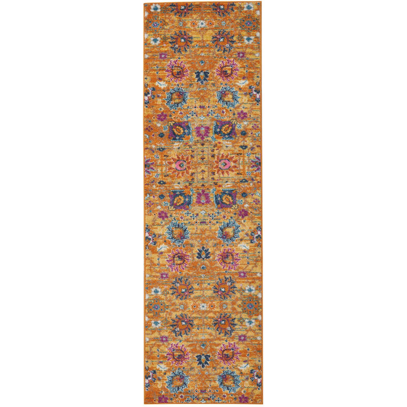 Floral Indoor Rug, Runner 2'2" x 7'6"