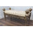 Taffeta Fabric Upholstered Bench