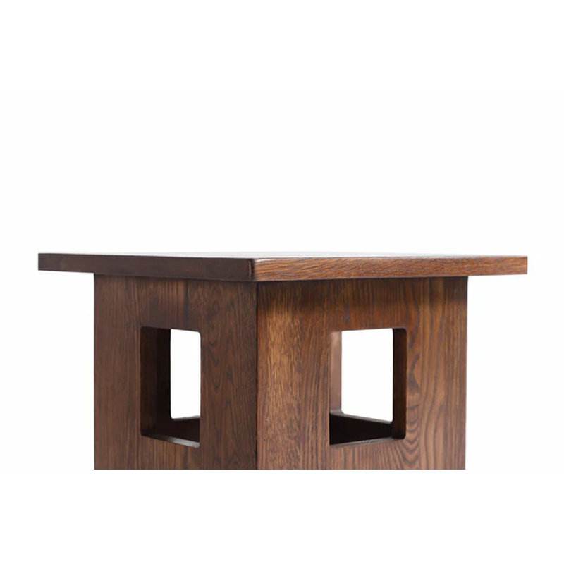 Table de bout en bois massif Shabbona, Noyer