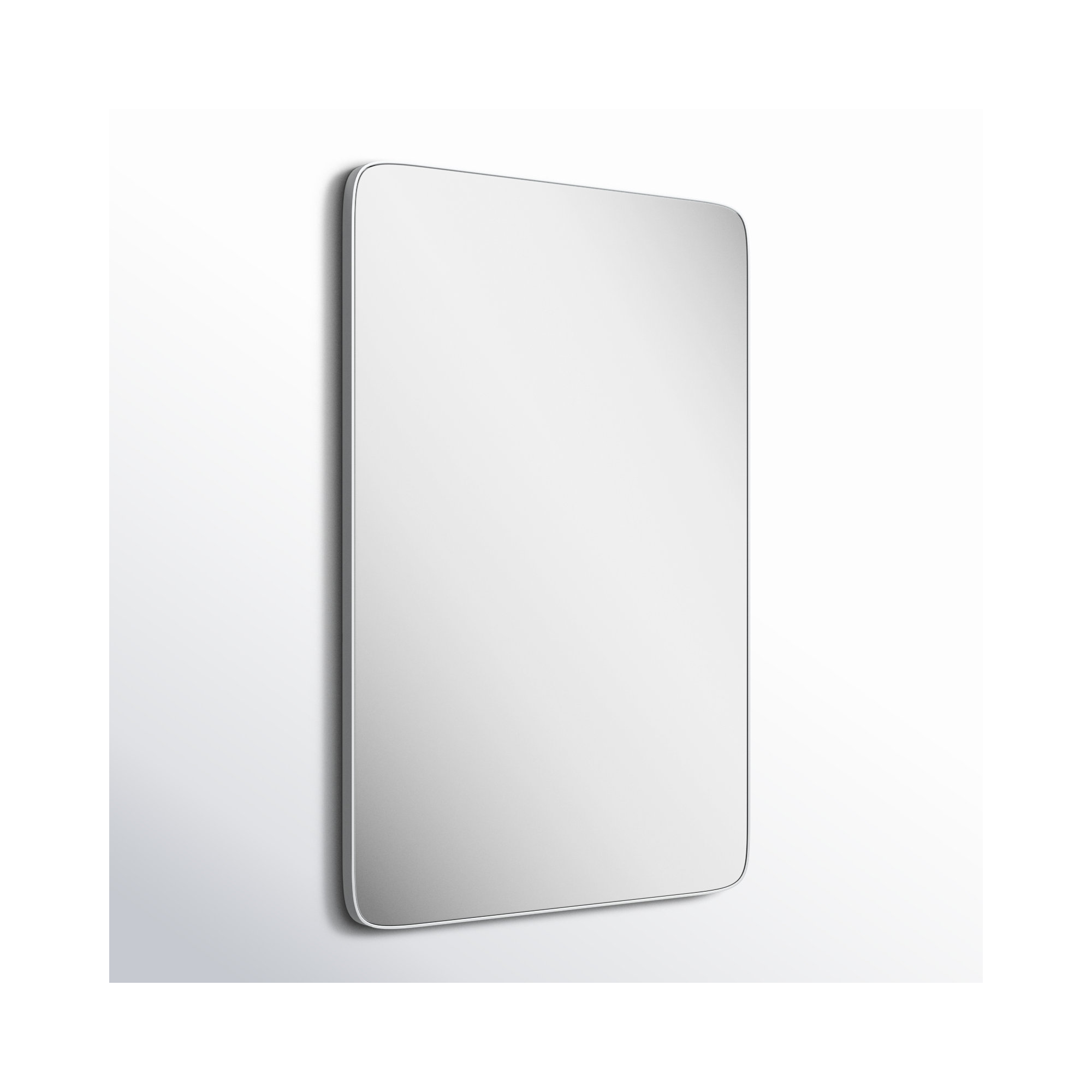 Eaton Modern & Contemporary Accent Mirror, 36" H x 24" W, Silver