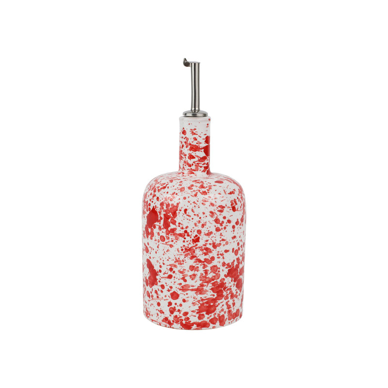 Amalfitana Single Oil / Vinegar Cruet, Red
