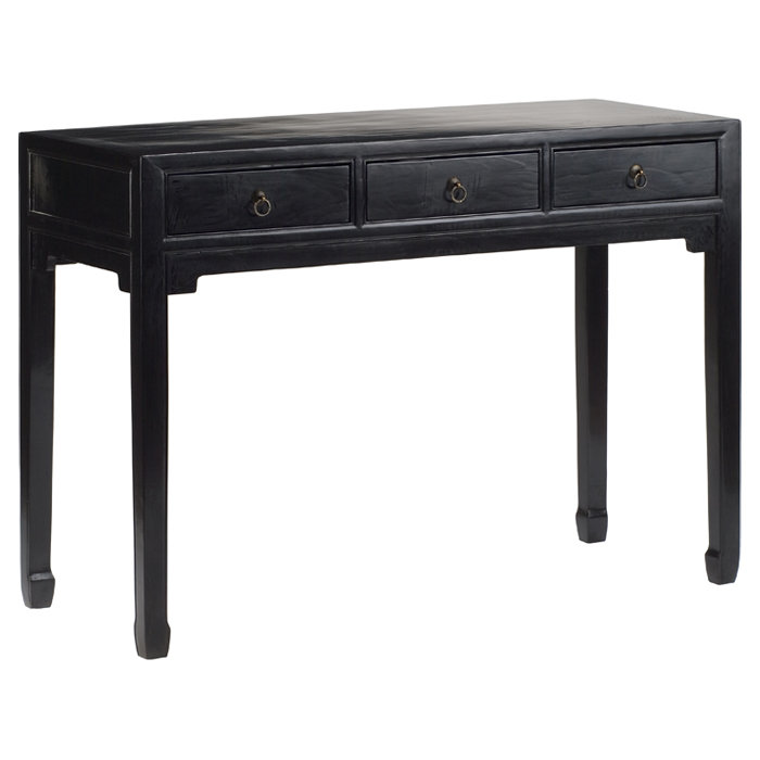 Chinese Classical Desk, Black Lacquer