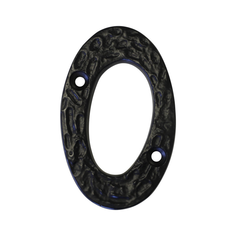 3'' H Metal House Number, Zero