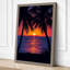 Tropical Sunset Reflection Coastal - Wrapped Canvas-1236998158-1236998385