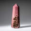 Véritable pointe de rhodonite impériale polie de Madagascar-135654240
