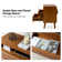 Aviannah Midcentury Modern 2 - Drawer Nightstand with Built-In Charging Station and Rubber Wood Legs and Open Shelf