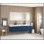 Miroir de salle de bain 84 po x 30 po à DEL avec façade et rétroéclairage, antibuée, mémoire, 3 couleurs, gradation continue, meuble-lavabo mural