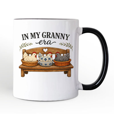 Grande tasse de poulet In My Granny Era, cadeau de grand-mère campagnard douillet