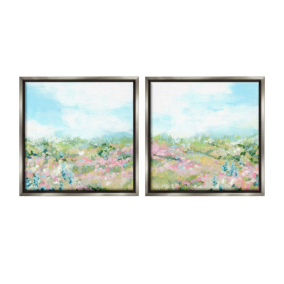«Abstract Cottage Meadow» par June Erica Vess, 2 pièces sur toile