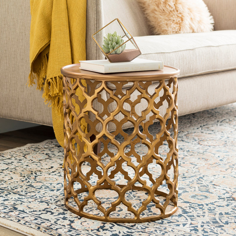 Table de bout Schick, Brun clair