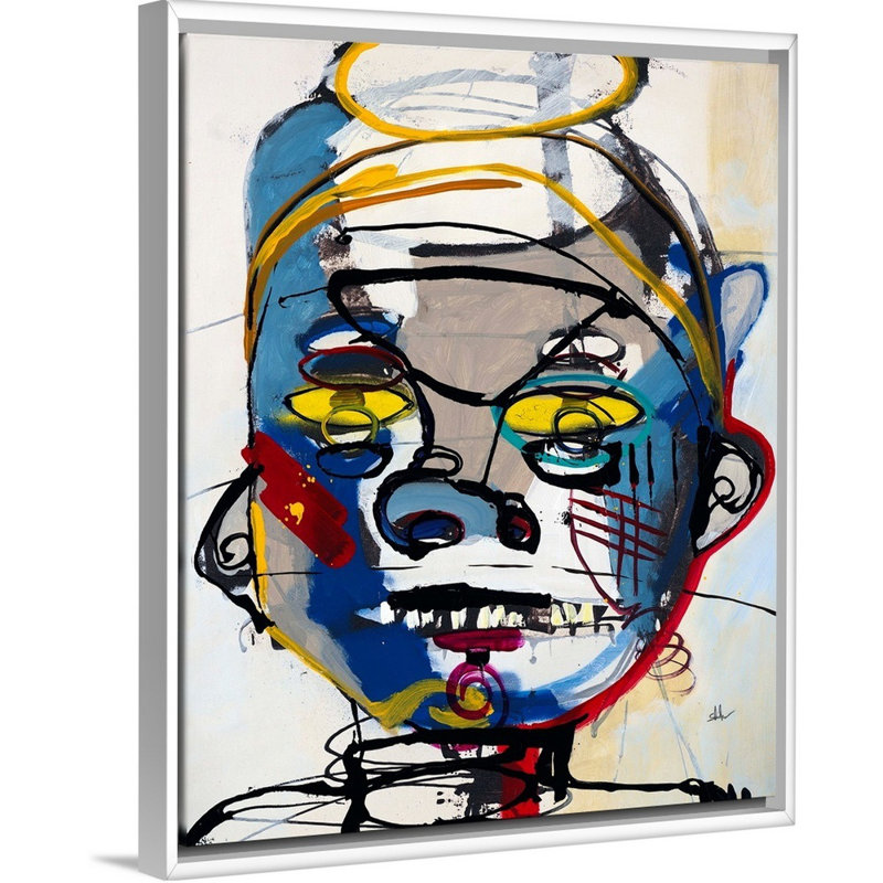 Reproduction d'art sur toile, H 22 po x l 18 po x P 1,75 po, Cadre flottant blanc