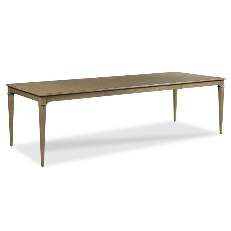 Marseille 104 " Extendable Oak Rectangular Solid Wood Top with Solid Wood Base Dining Table