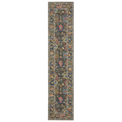 Tapis oriental gris / multicolore Anneli