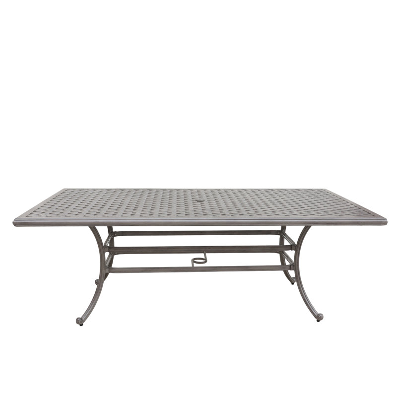 Table de salle à manger Annecorinne, Gris héritage