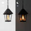 Lanterne suspendue d'extérieur 1 lumière cloche / cône
