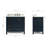 Flynt 37'' Single Bathroom Vanity with Carrara Marble Top-64627303