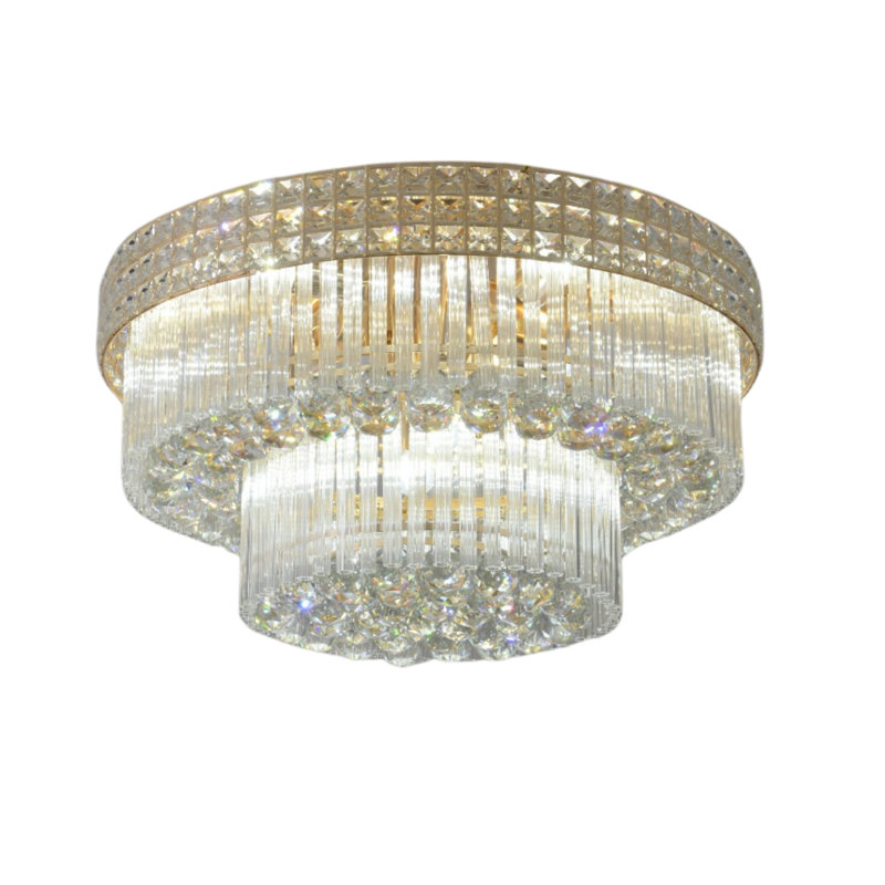 Pikeville Crystal Chandelier, 30cm H x 80cm W x 80cm D