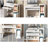 A simple and practical computer desk with optimized space,White-2018833066