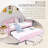 Twin Size Upholstered Daybed With Trundle ,Velvet Sofabed With USB Charging Ports-117530060