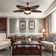 52" Hojkov 5 - Blade LED Leaf Blade Ceiling Fan with Remote Control and Light Kit Included