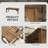 Renauta Wood Garden Bench,Outdoor Park Bench with Slatted Seat-400898885