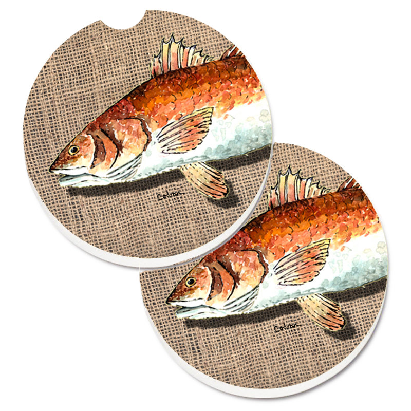 Ceramic Round 2 Piece Car Coaster Set