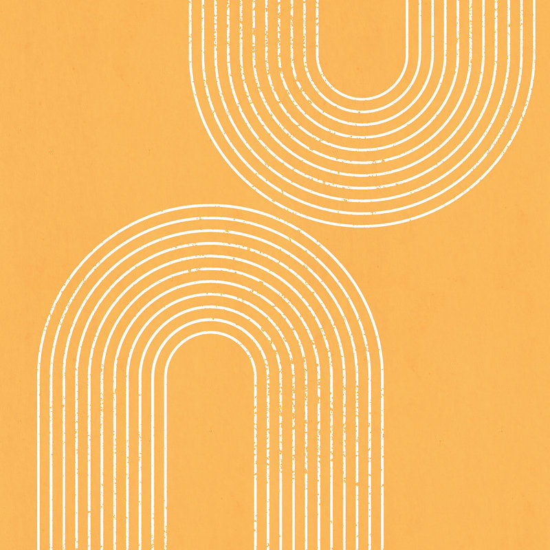 «Tangerine Minimalist» par Sheila Wenzel-Ganny - reproduction, H 36 po x l 36 po, Toile tendue, Non