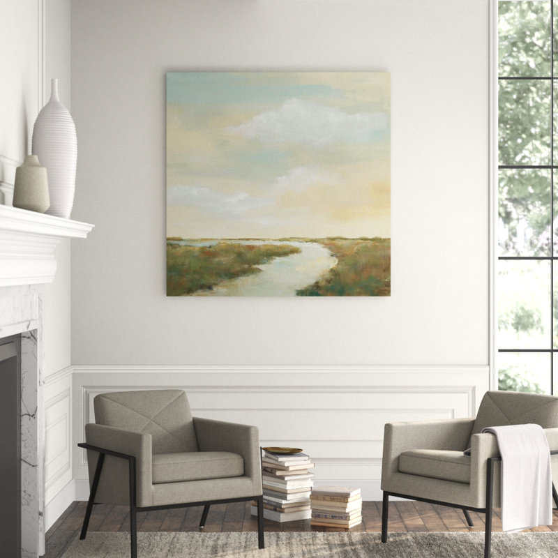Spring Awakening Painting by Sara Brown, 54" H x 54" W x 1.5" D, Glass Coat