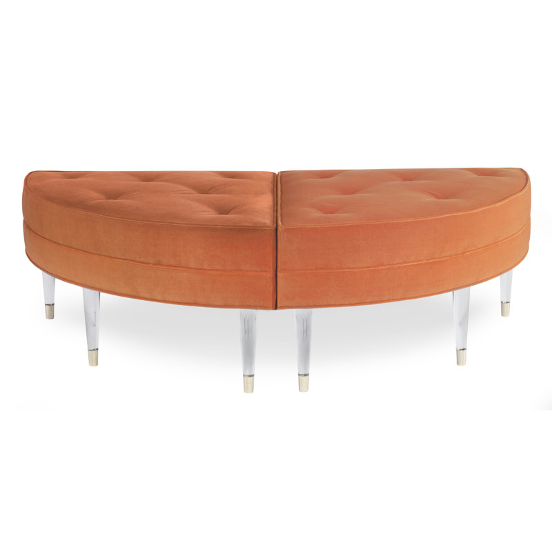 Repose-pieds cocktail capitonné 30 "morceau de gâteau, Lin UV-Rollo
