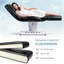 Lit de massage électrique à hauteur réglable, dossier et repose-jambes, table de massage professionnelle avec télécommande et commande au pied, boutons à DEL-117984932
