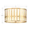 Plafonnier doré antique 3 lumières Athziri-65287474