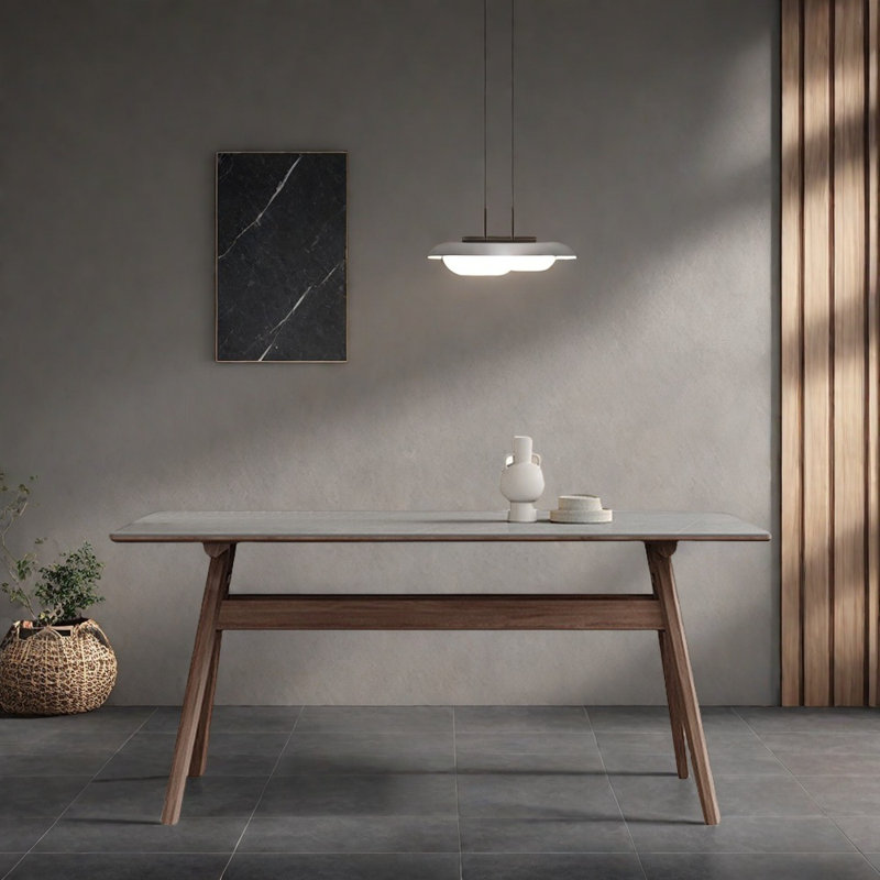Home modern and simple rectangular dining table