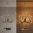 12-Light Curved Arm Chandelier with Adjustable Length