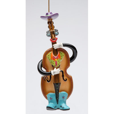 6.25'' Handmade Ceramic Abstract Hanging Figurine Ornament